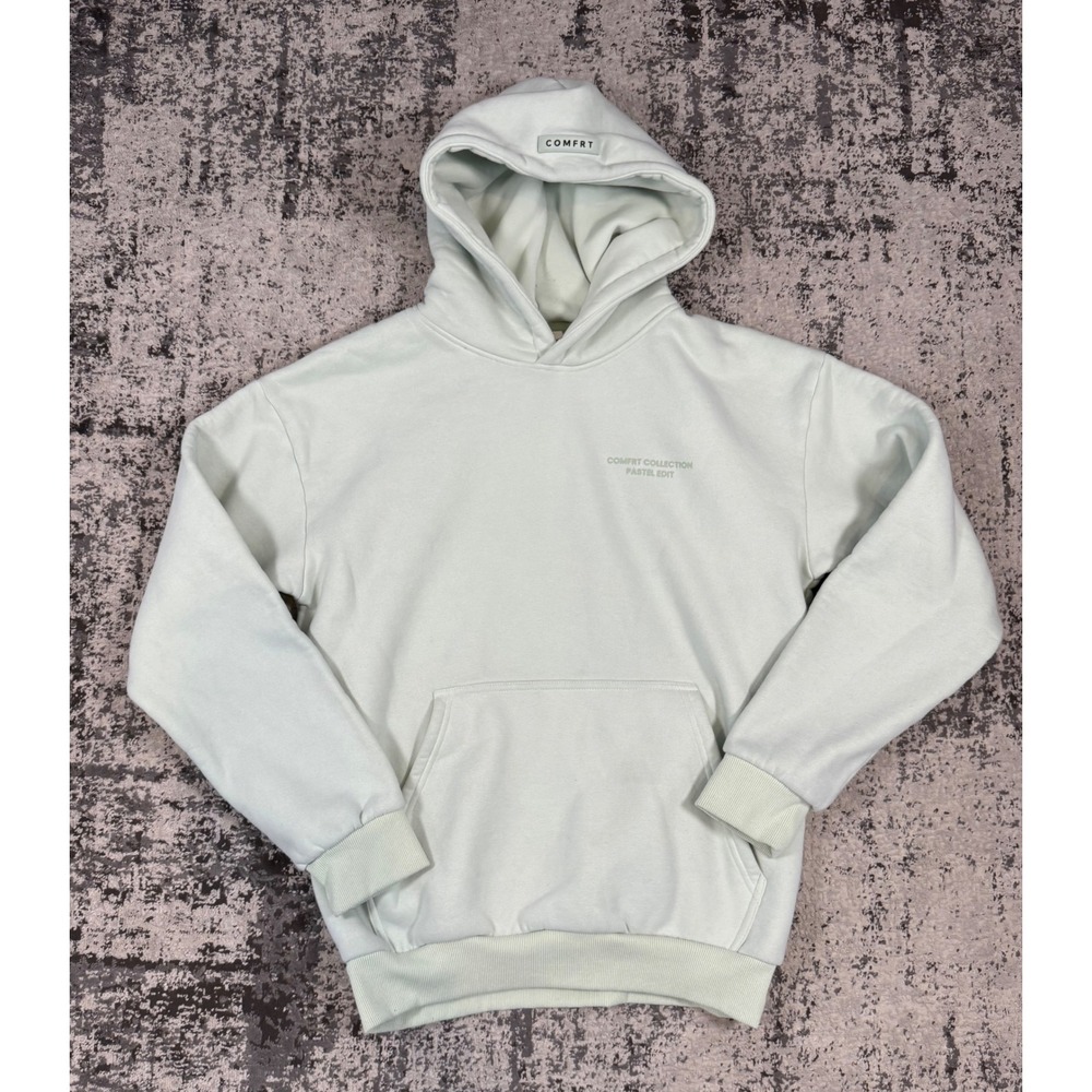 Comfrt Pastel Edit Hoodie Size Small Mint Green Oversized Unisex Pullover